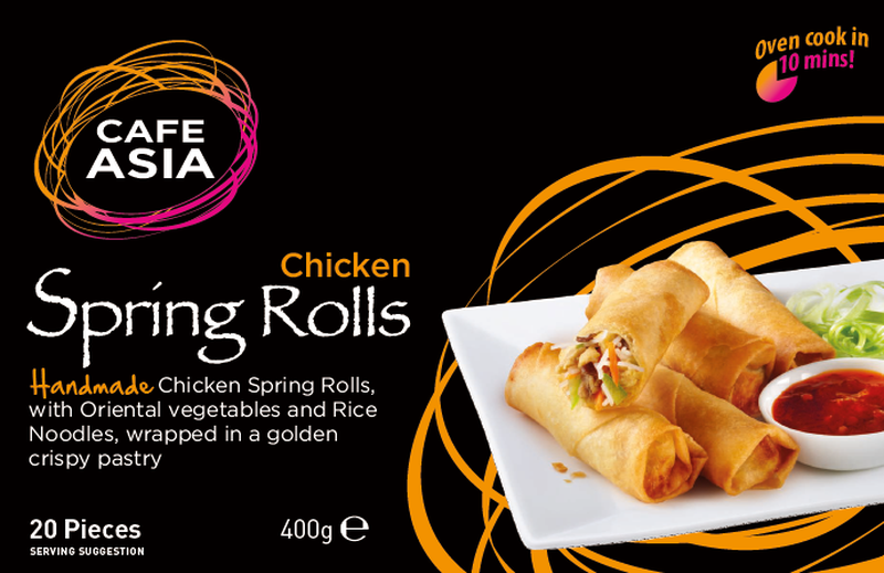 Cafe Asia Chicken Spring Rolls 400G