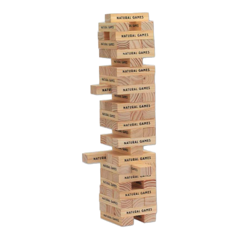 Natural Games Wackelturm - mit 60 Spielblöcken