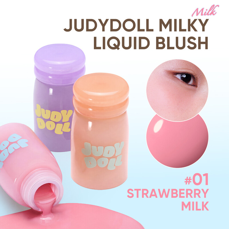 Judydoll soft fit vloeibare blush 01 strawberry milk