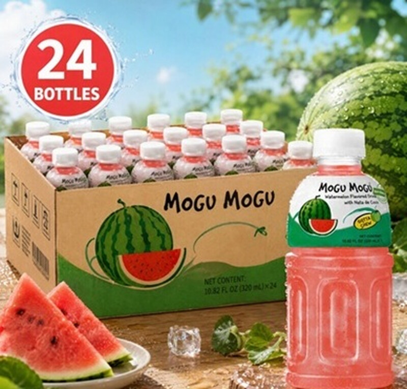 Mogu Mogu Getränke Wassermelone MOGUMOGU 320 ml × 24 Flaschen