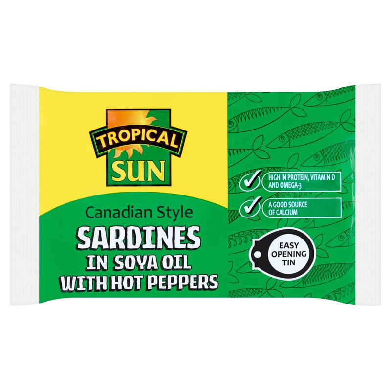 Tropical Sun Canadian Style Sardines With Hot Peppers