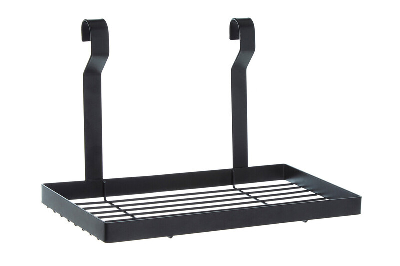 Matt Black Single Shelf Storage Rack