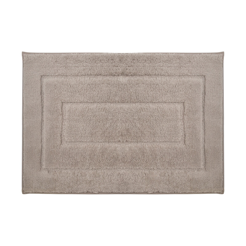 Bath Mat Microfibre Jacquard Grey 50x80cm