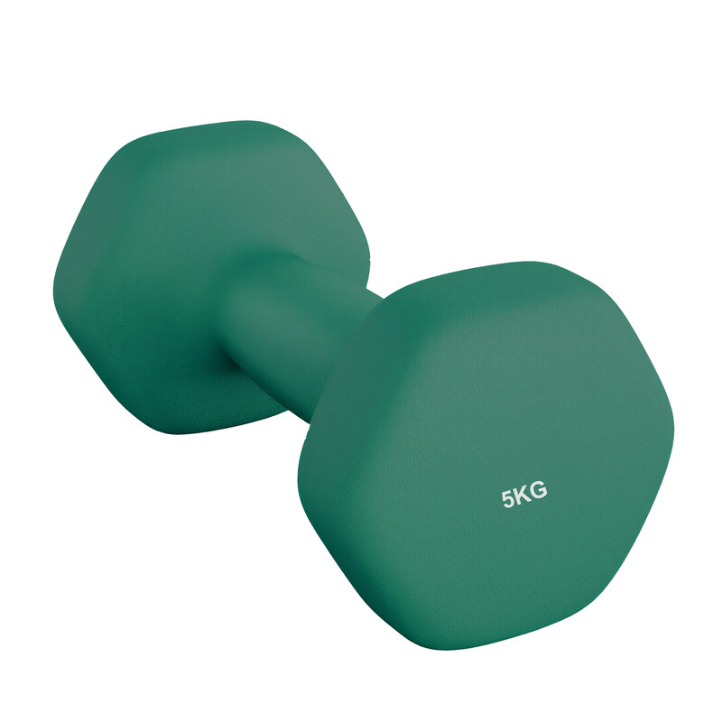 SONGMICSHOME 2 x 4 kg Set of 2 Neoprene Dumbbells, for Workout, Fitness, Jungle Green