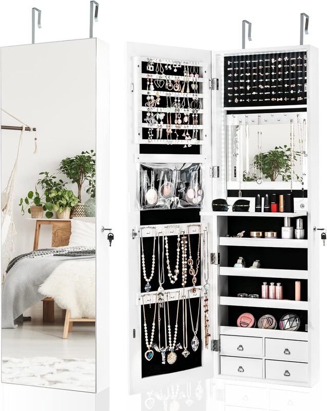 Multipurpose Storage Cabinet with 4 Drawers-White