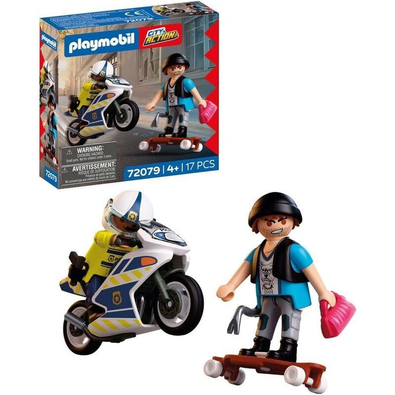 PLAYMOBIL Verfolgungsjagd mit Motorrad