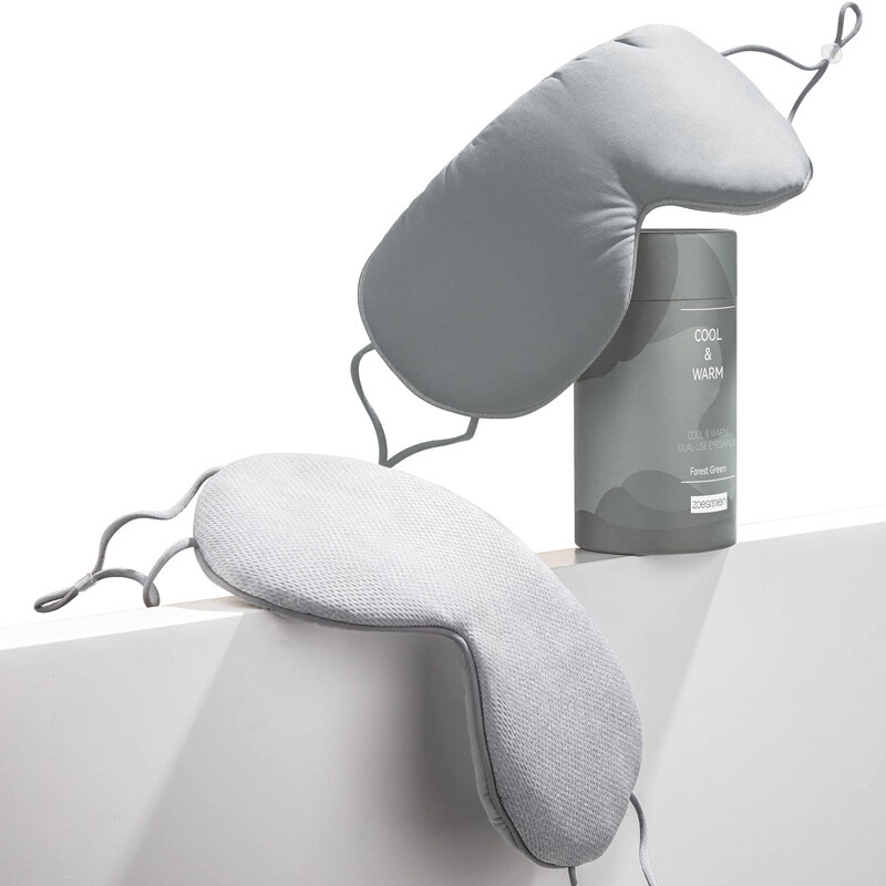 ZSM2510 Sleep Mask, Polyester + Nylon + Spandex Material, Full Light-Blocking Design,