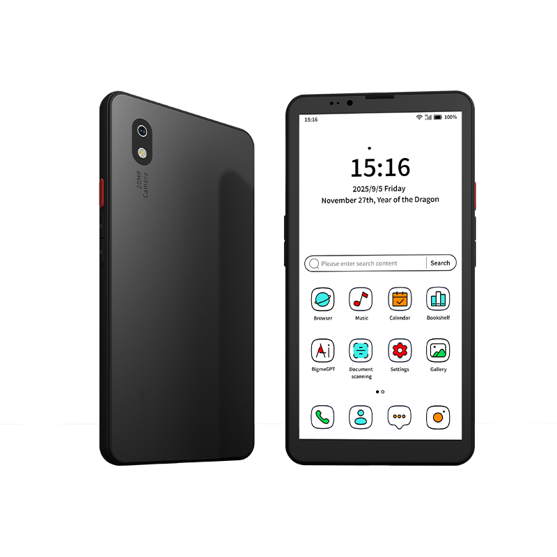 Bigme HiBreak Pro Farbdisplay, 6,13 Zoll E-Ink E-Book-Reader, Android 14, 8 GB RAM + 256 GB Speicher, 5 MP/20 MP Kamera, Augenfreundlicher E-Paper-Reader