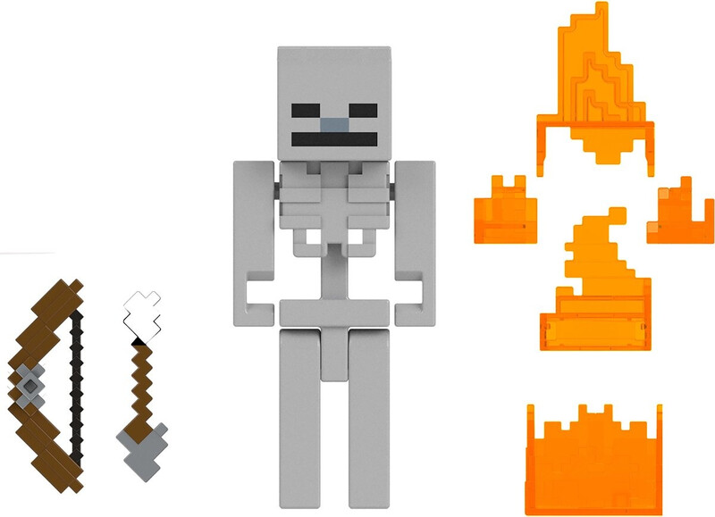 Minecraft Biome Builds Skeletfiguur - 8 cm, JCN31