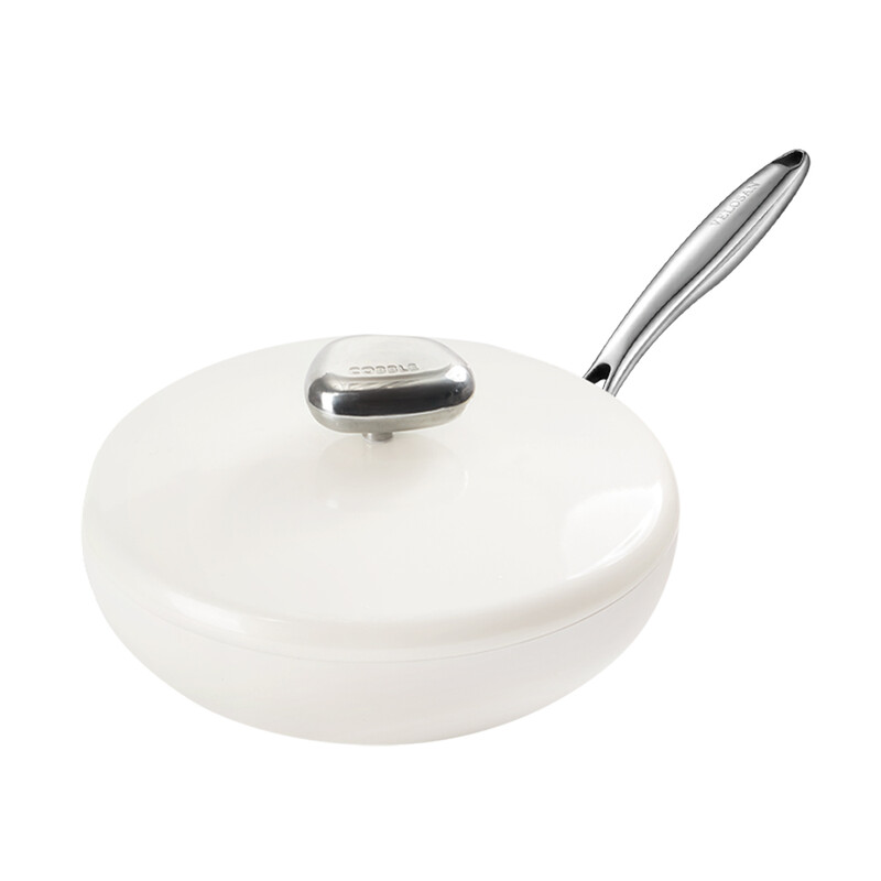 26cm Cast Aluminium Frying Pan with Lid