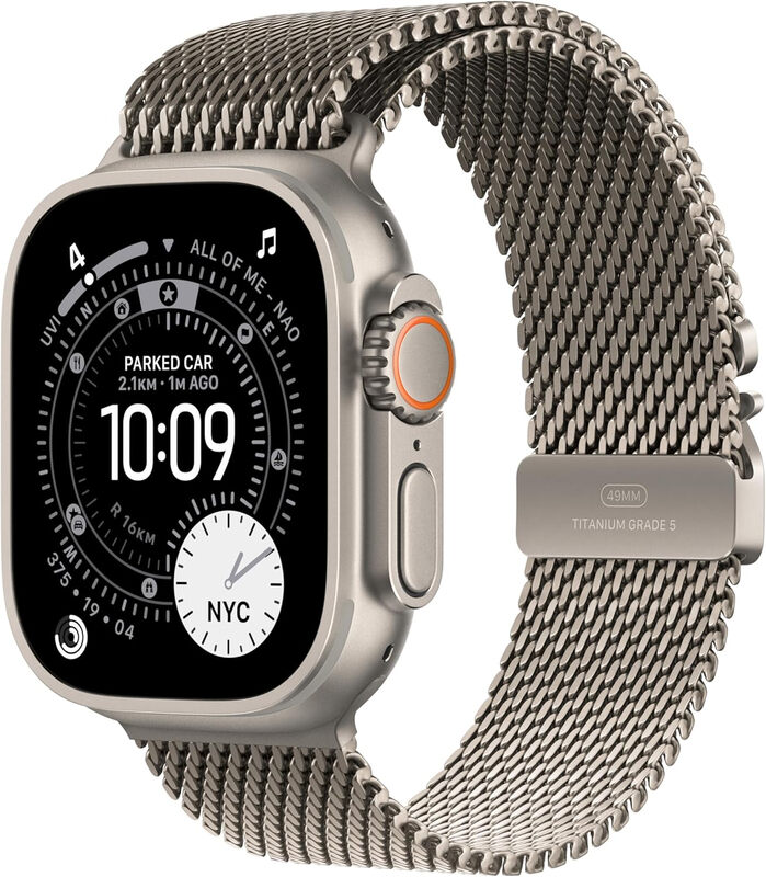 Watch Ultra 3 GPS + Cellular 49mm Natural Titanium Case with Natural Titanium Milanes
