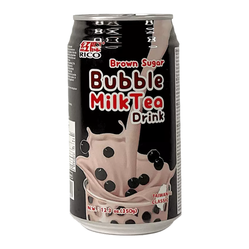 Verkoelende hydratatie Rico Bubble Red Tea drank 340 ml Bruine suikersmaak