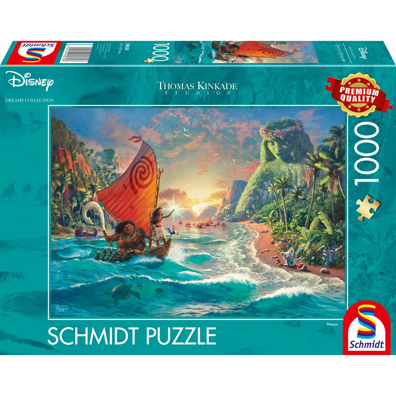 Schmidt® Spiele 58030 Erwachsenenpuzzle Thomas Kinkade Studios Disney, Vaiana, Moana 1000 Teile ab 12 Jahre