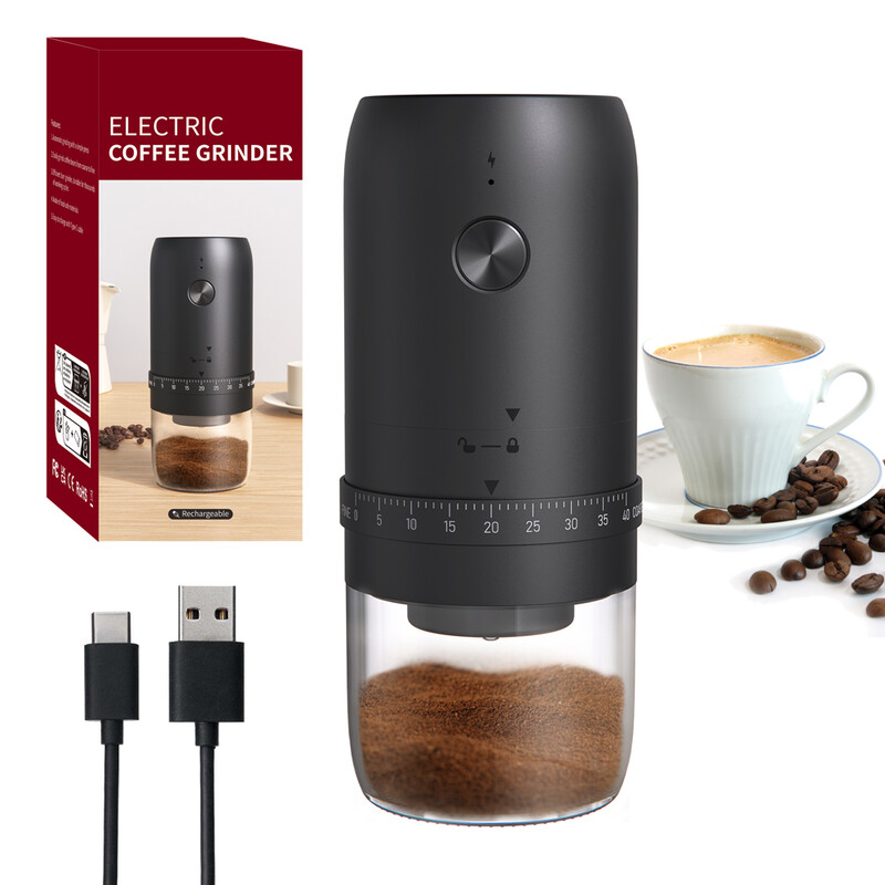 Cliton Elektrische Kaffeemühle Schwarz