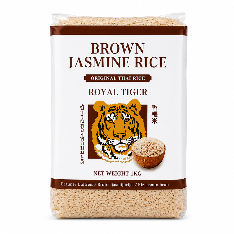 Royal Tiger Originele Thaise bruine jasmijnrijst 1 kg