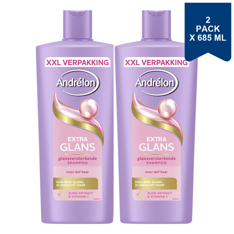 Andrélon Shampoo Extra Glans 685 ml (2-Pack)