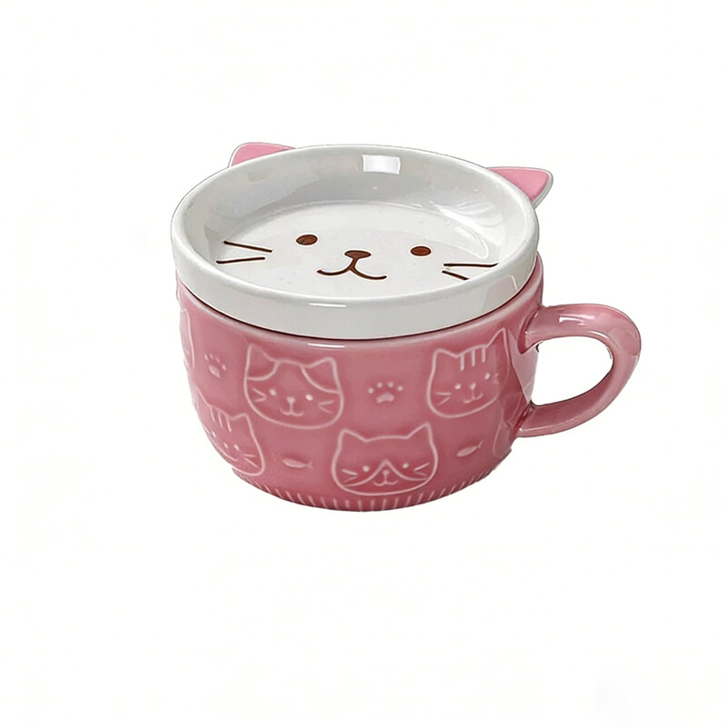Adorable Animal Cartoon Breakfast Oatmeal Mug Coffee Cup
