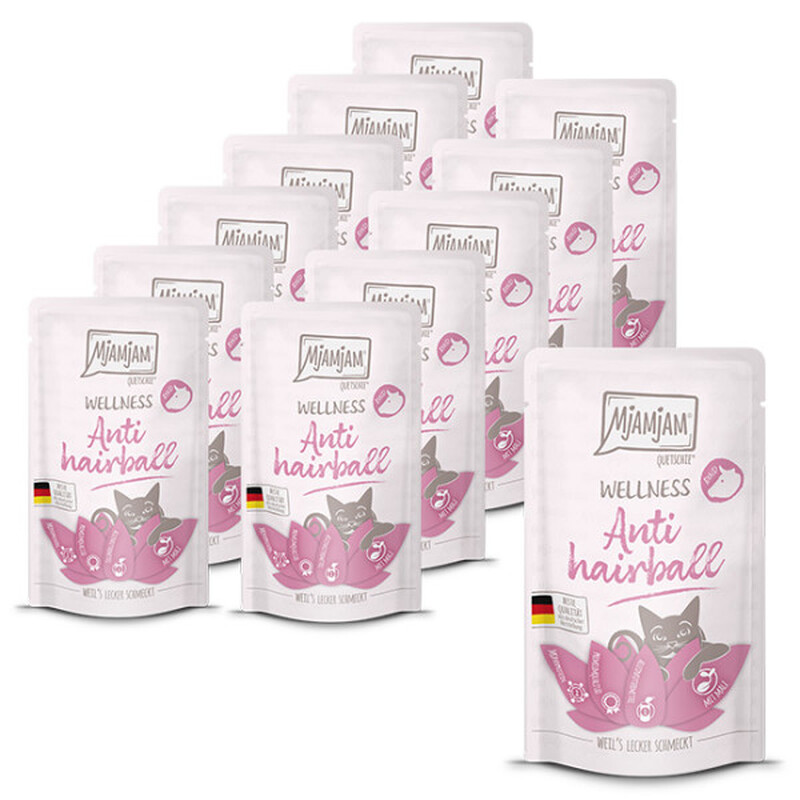 MjAMjAM - Wellness - Anti Hairball - Rind 12 x 125 g