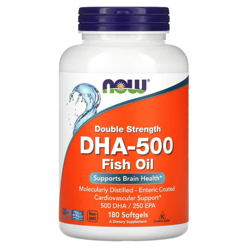 DHA Fish Oil Brain Health 500 mg - 180 Softgels