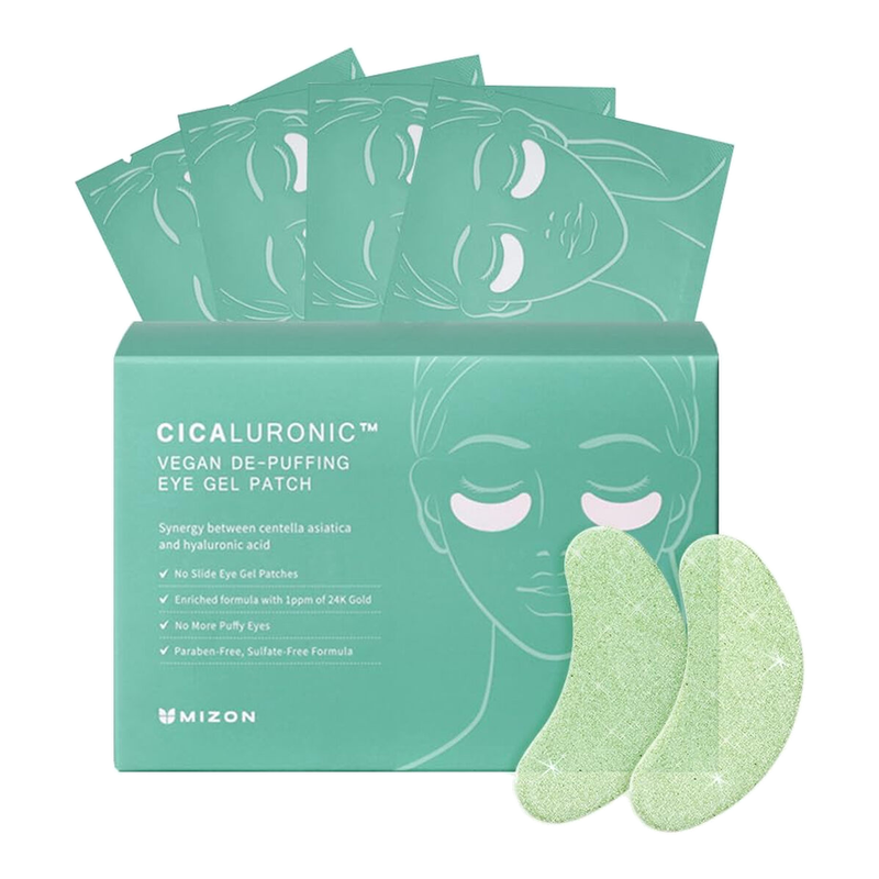 MIZON Cicaluronic Vegane De-Puffing Augen-Gel-Pads 21 Stück