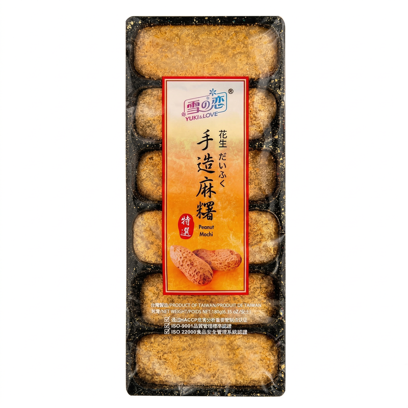 Yuki & Love Handcrafted Mochi Peanut Flavor 180G