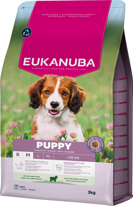 Eukanuba Life Care hond puppy & junior small/medium lam & rijst 3 kg