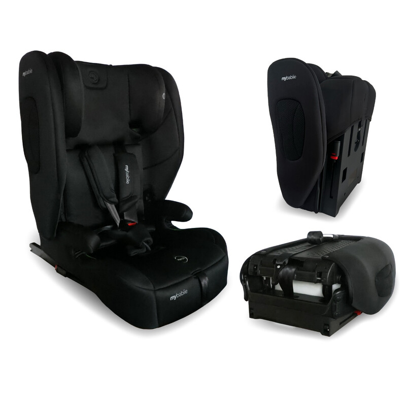 MBCS80 Foldable Toddler to Booster R129 Car Seat with ISOFIX - Black