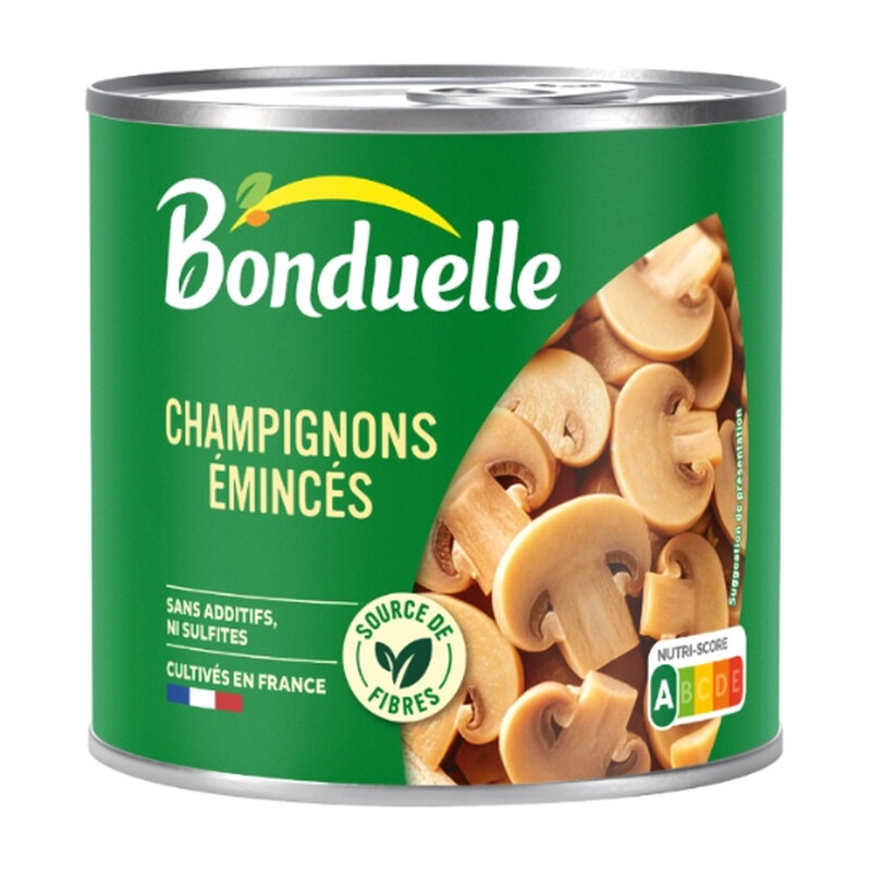 Champignons Émincés Sans Sulfite Et Sans Additif Bonduelle La Boîte De