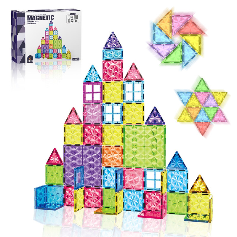 Educational Toys magnetic tiles magnetspielzeug magnetkugeln kinder 7.5cm Diamond Mag