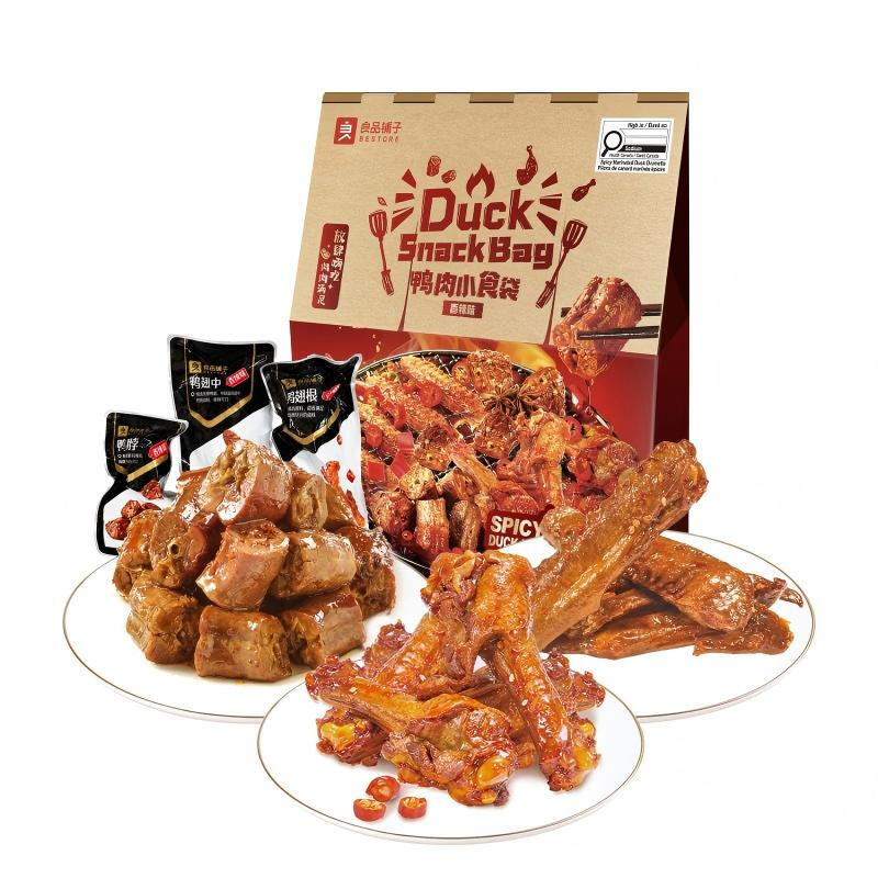Besotre Duck Snack Bag with spicy flavour 700g