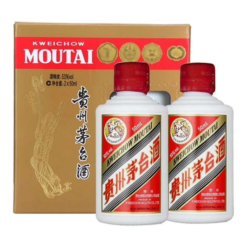 KWEICHOW MOUTAI 53% Alc./Vol "FLYING FAIRY" CHIEW Chinese Baijiu 50ml