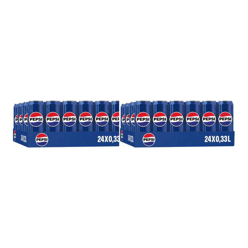 PEPSI Cola Regular Blik 24 x 330 ml x2