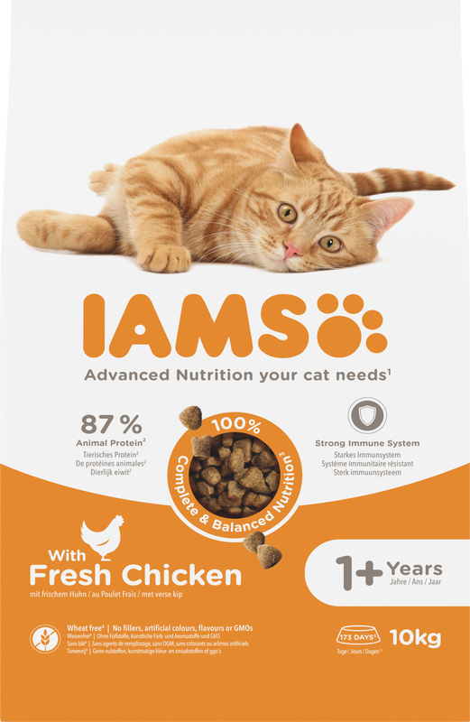 IAMS kattenvoer voor volwassen katten met kip 10 kg