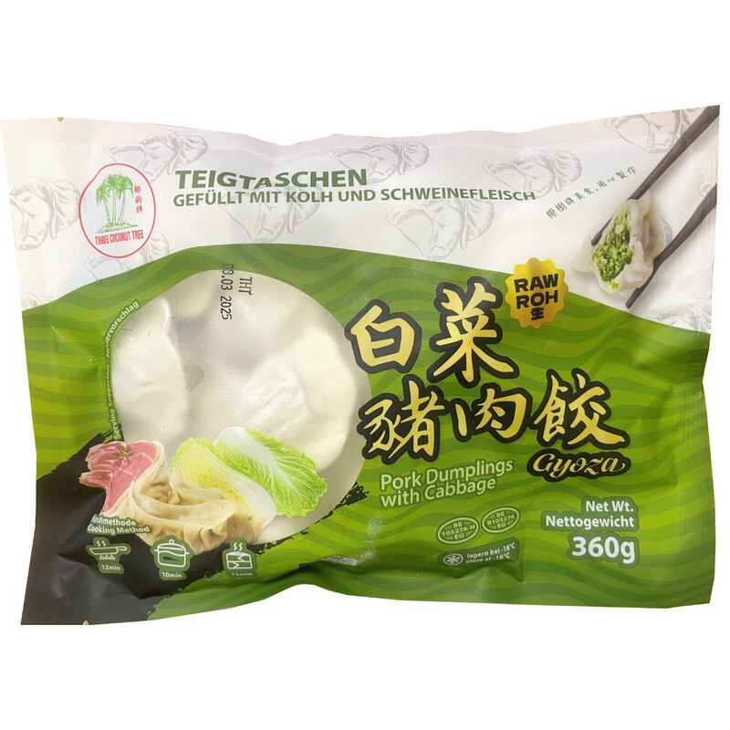 TCT dumplings met varkensvlees en kool 360 g