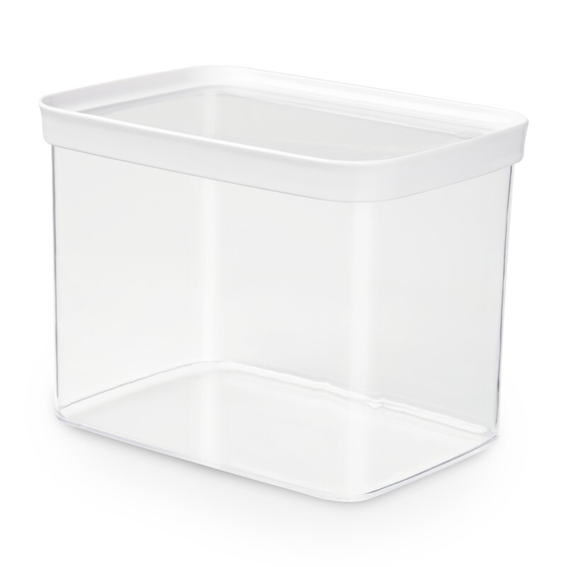 Emsa Optima Trockenvorratsdose 4,4 Liter, rechteckig, 100% sicher/ hygienisch/ platzeffizient, Frischedichtung, transparentes Design, N1142500