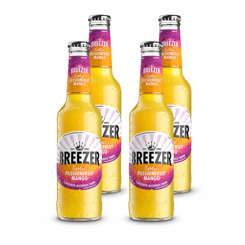 Bacardi Breezer Passievrucht Mango – 4 x 275 ml