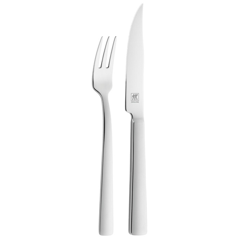 ZWILLING ZW 2-teiliges Steak-Geschirr Edelstahl