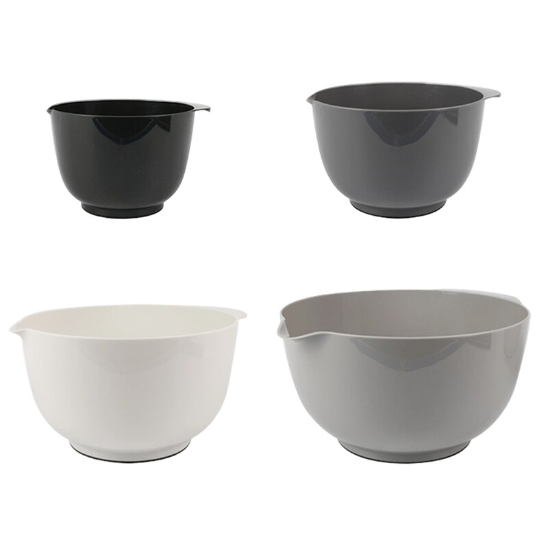 BoxedHome mengkomset, 4-delig, grijs, BPA-vrij, antislipbodem, stapelbaar, herbruikbaar, geschikt voor bakken, meal prep en salade