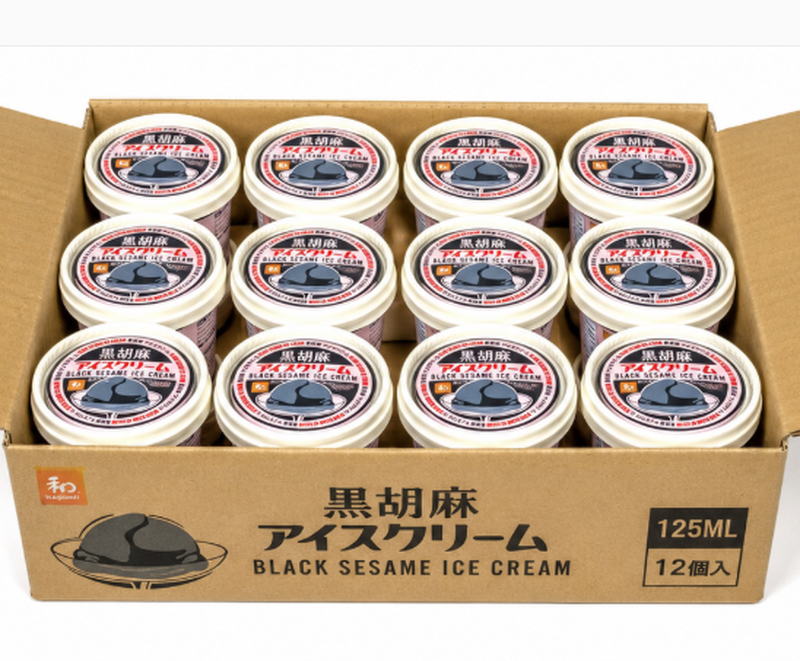 JFC SESAME ICE CREAM 12x125ML