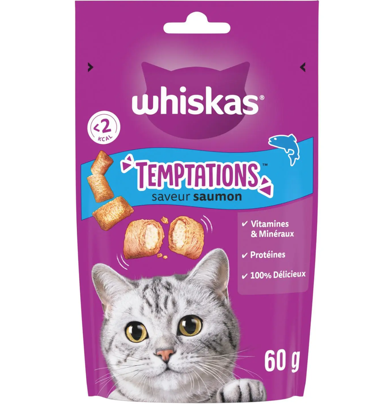 Friandise Pour Chat Adulte Temptations Whiskas La Boite De 60g