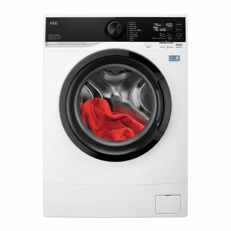 AEG LSR6FA75470 Serie 6000 Slim Waschmaschine, 7 kg, ProSense®, Anti-Allergie-Dampfprogramm, Inverter-Motor, 1400 U/min, Energieklasse A