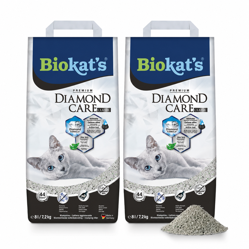 Biokat’s Diamond Classic Katzenstreu 8 L × 2