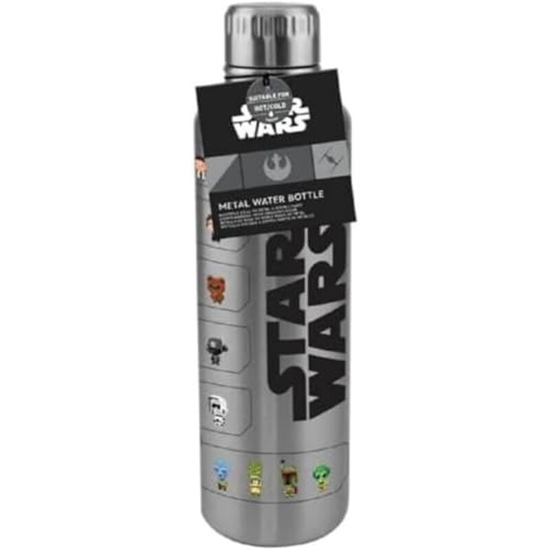 Paladone Star Wars Metalen Fles - 500 ml, Grijs