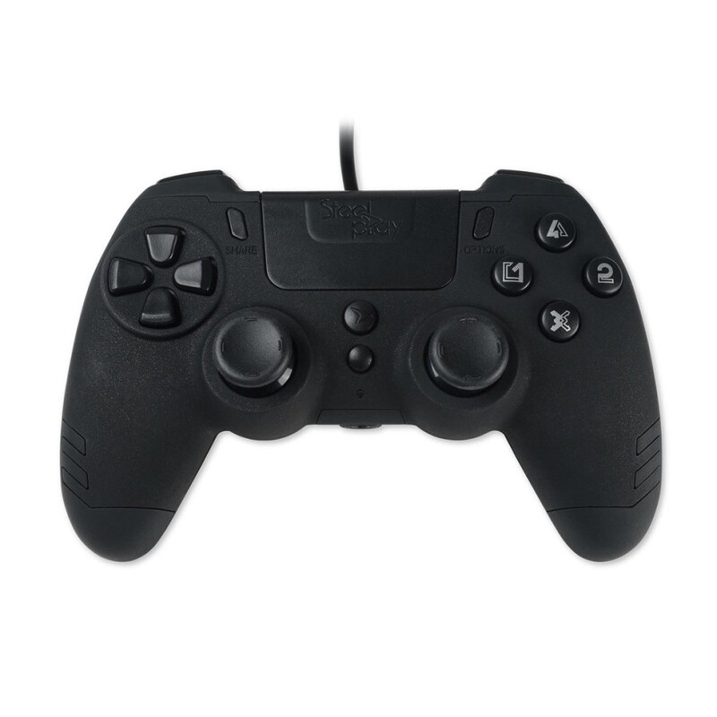 SteelPlay Slim Pack Wired Controller - Ebony Black