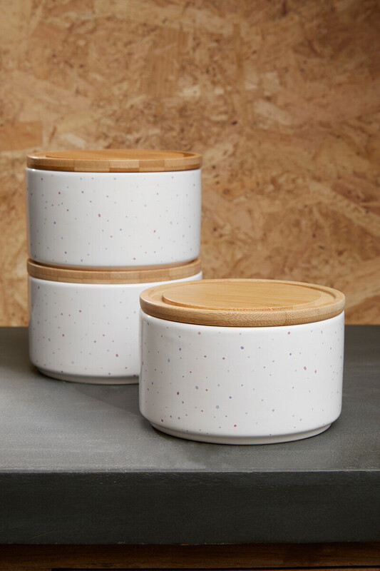 Maison by Premier Set of 3 Stackable Canisters