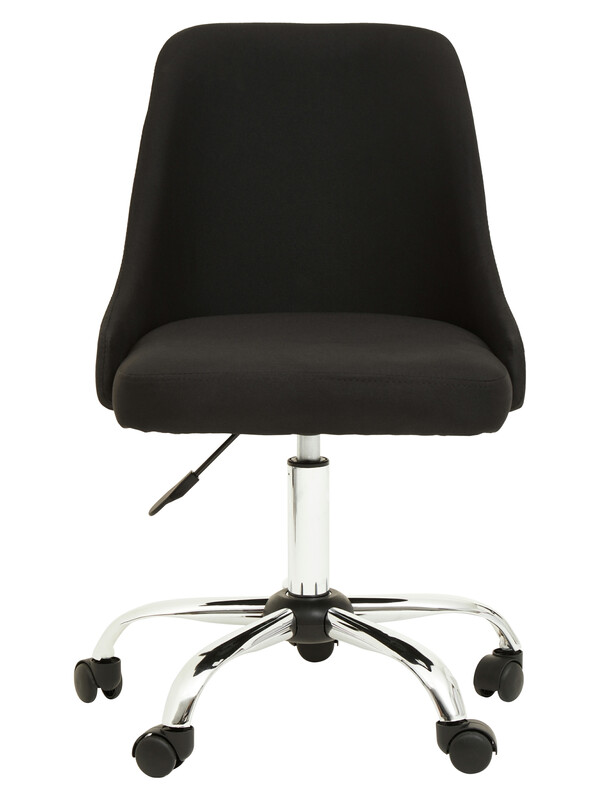 Interiors By Premier Black Office Chair Brent /Chrome