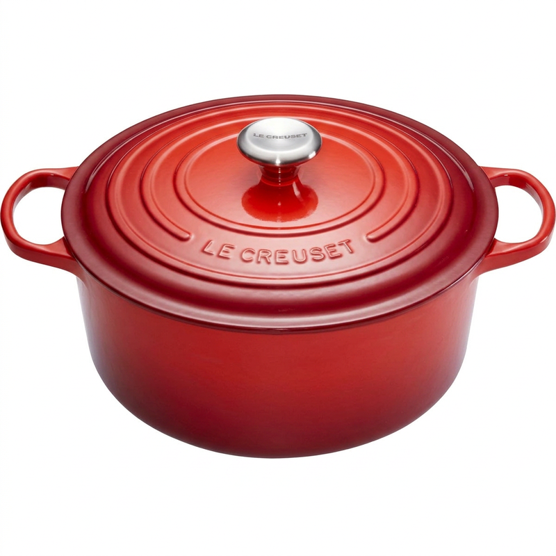 Le Creuset gietijzeren braadpan - 26 cm, kersenrood