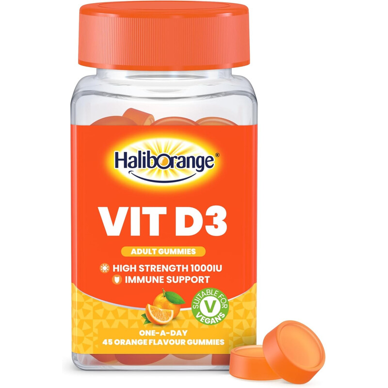 Haliborange Adult Vitamin D Bone Muscle & Immune Support Orange Gummies - 45 Gummies