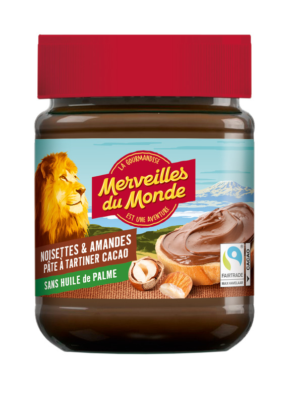 Pâte à tartiner merveilles du monde format familial