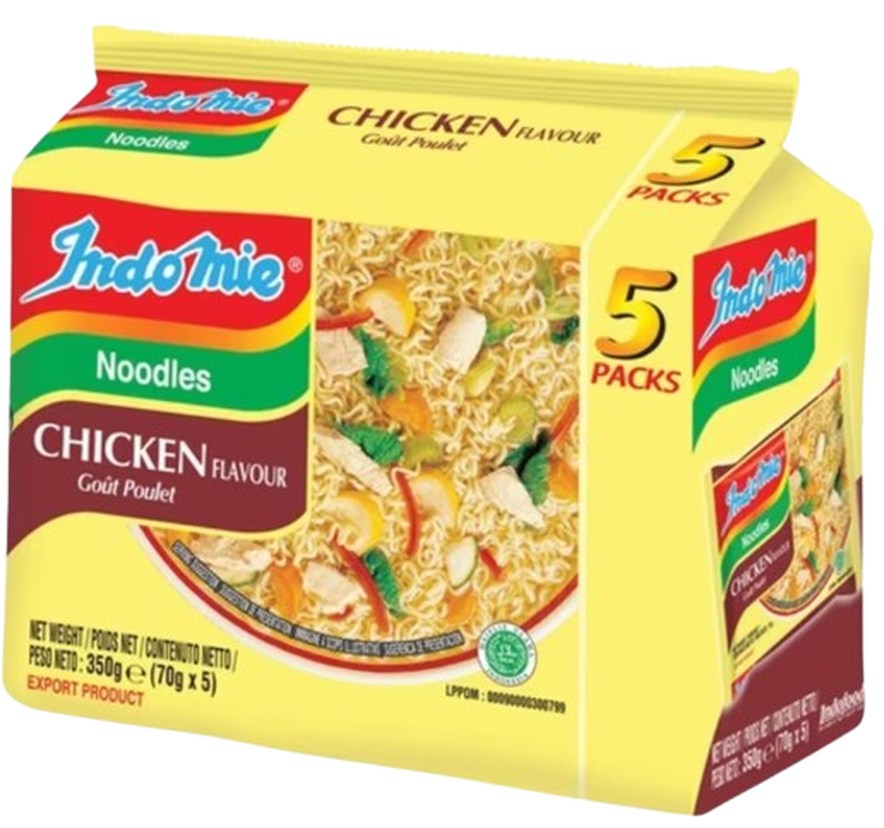Indomie Light Instant Noodles (Chicken Flavor) 70G 5 Packs